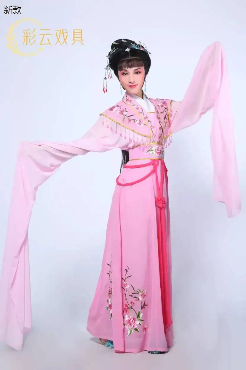 Yue Opera Huangmei Opera Hua Dan Stage Costume Water Sleeves Chinese Traditional Drama Outfit for Women
Yue Opera Huangmei Opera Hua Dan Stage Costume Water Sleeves Chinese Traditional Drama Outfit for Women