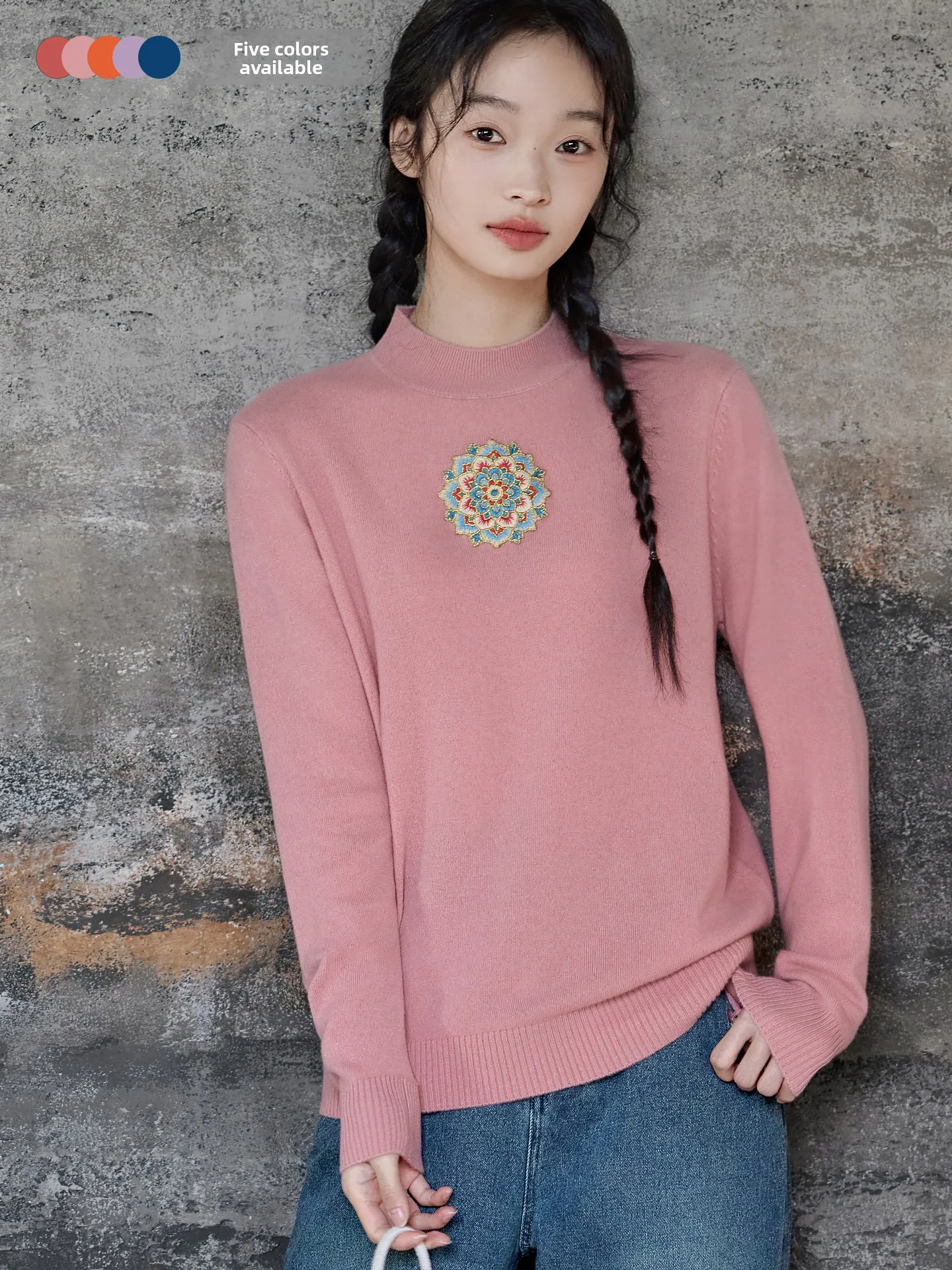 Оригинальный шерстяной свитер с вышивкой в национальном стиле, женский 00, вязаный теплый свитер из чистой шерсти, экзотический свитер для поездок на работу
Оригинальный шерстяной свитер с вышивкой в национальном стиле, женский 00, вязаный теплый свитер из чистой шерсти, экзотический свитер для поездок на работу