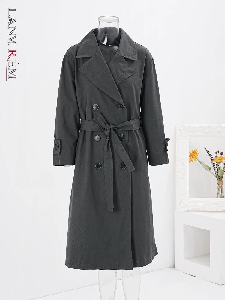 LANMREM Office Lady Long Windbreaker For Women Lapel Belt Gathered Waist Double Breasted Coat Fashion Autumn New 32C1129
LANMREM Office Lady Long Windbreaker For Women Lapel Belt Gathered Waist Double Breasted Coat Fashion Autumn New 32C1129