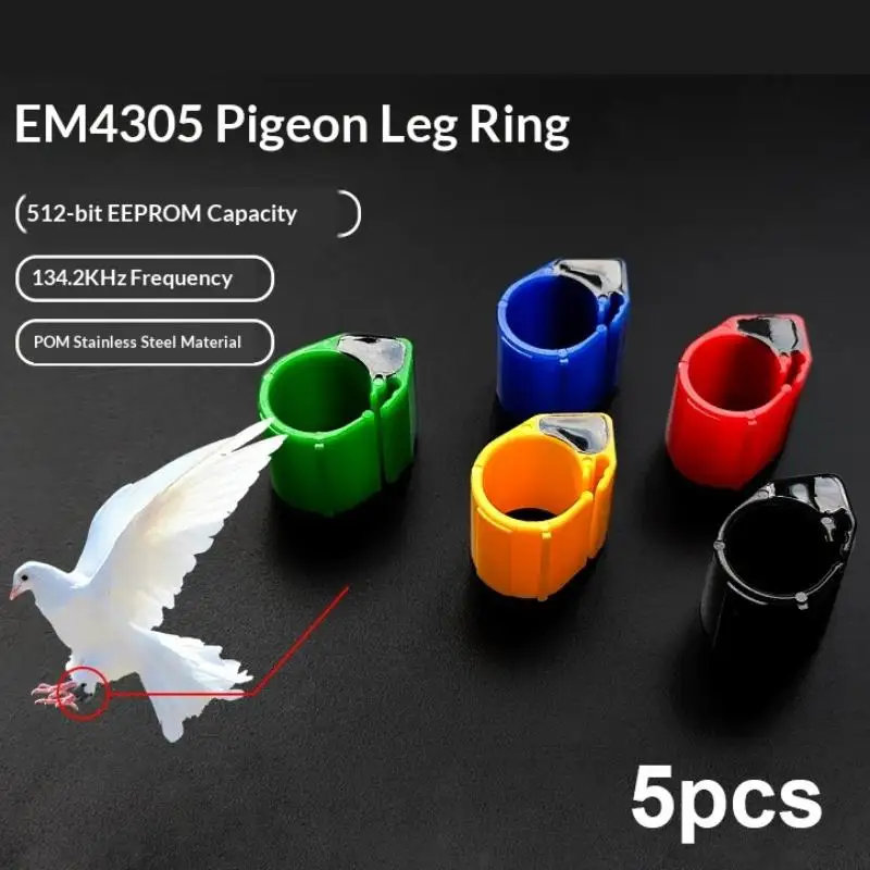 134.2KHZ RFID ID Pigeon Tags EM4305 Chip 5Pcs for Racing Foot Band Tracker
134.2KHZ RFID ID Pigeon Tags EM4305 Chip 5Pcs for Racing Foot Band Tracker