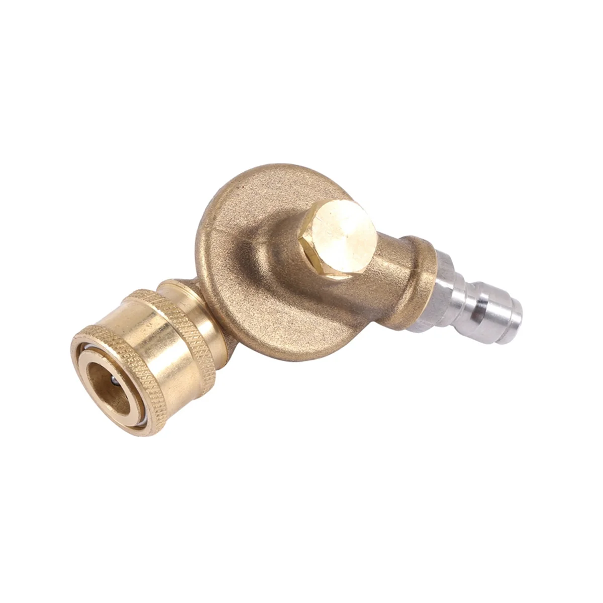 4500PSI Pivoting Coupler 1/4In Quick Connection for Pressure Washer Attachment Gutter Cleaning Adaptor 240Degree 7 Gears
4500PSI Pivoting Coupler 1/4In Quick Connection for Pressure Washer Attachment Gutter Cleaning Adaptor 240Degree 7 Gears