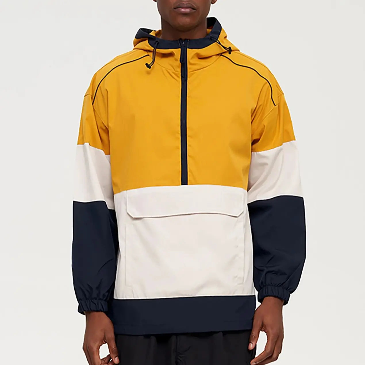 Men's Spring Summer Solid Color Splicing Casual High Collar Hooded Jacket Windproof Rainproof Lightweight Outdoor Sportswear
Men's Spring Summer Solid Color Splicing Casual High Collar Hooded Jacket Windproof Rainproof Lightweight Outdoor Sportswear