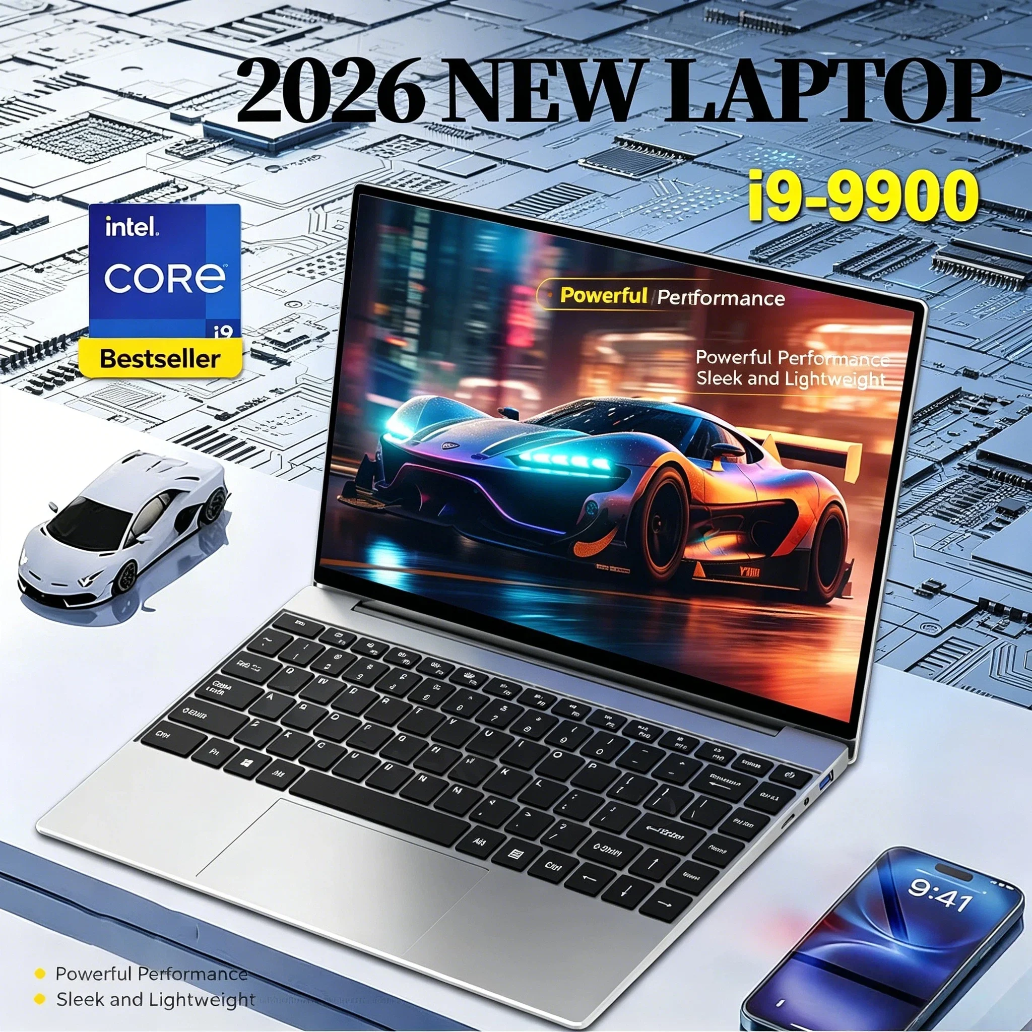 2026 NEW Windows 11 14.1 Inch Laptop Intel Core i9 9900 32GB 2TB Gaming Computer Ultra Slim PC Gamer Office Notebook
2026 NEW Windows 11 14.1 Inch Laptop Intel Core i9 9900 32GB 2TB Gaming Computer Ultra Slim PC Gamer Office Notebook