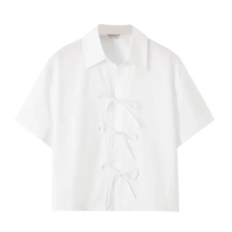 TRAFZR Shirts Woman Summer Short Sleeve Turn-down Collar Luxury Brand Cotton Couples Harajuku Casual Women's Fashion Shirts
TRAFZR Shirts Woman Summer Short Sleeve Turn-down Collar Luxury Brand Cotton Couples Harajuku Casual Women's Fashion Shirts