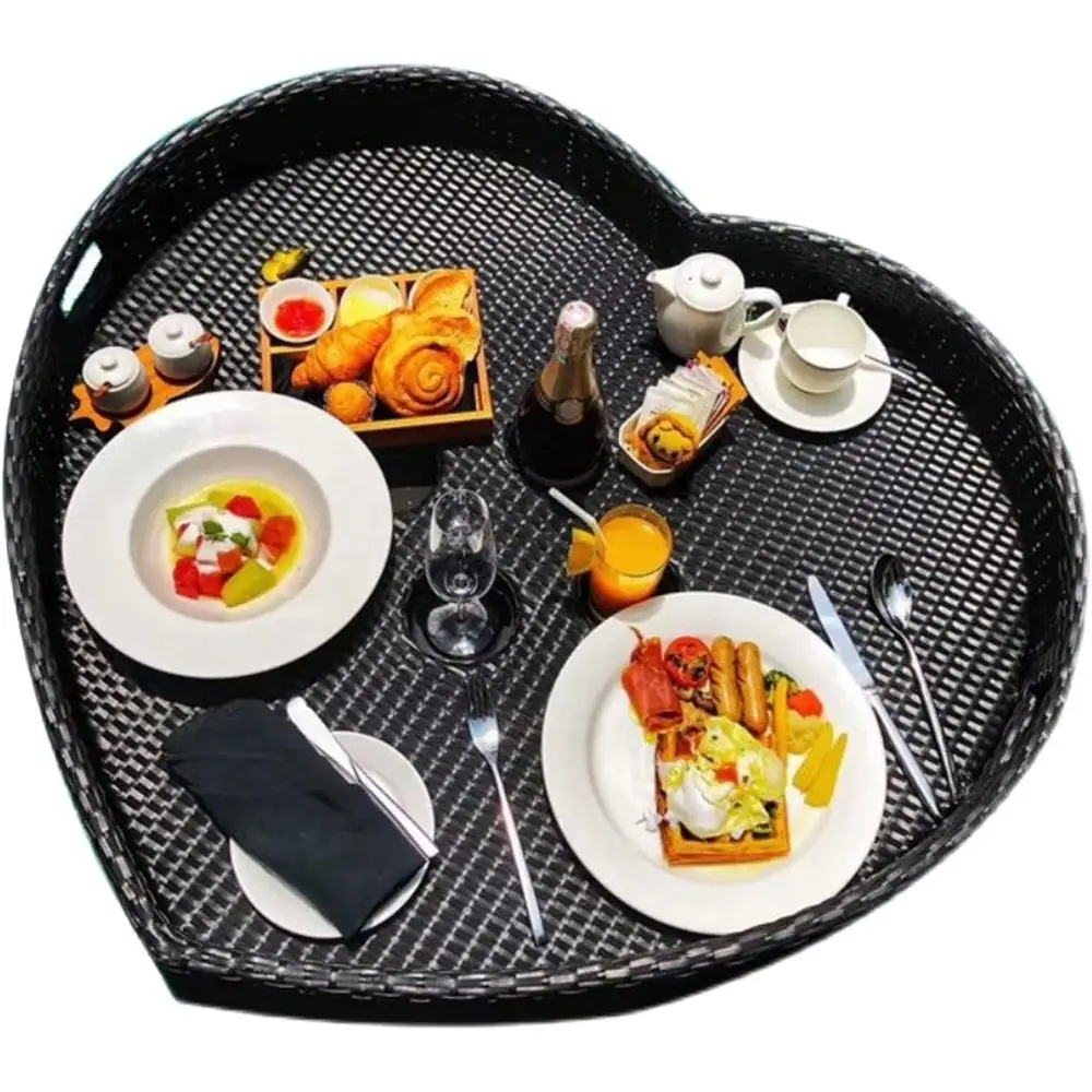 Black Heart-Shaped Pool Float Tray, 60x60cm, Ideal for Adult Relaxation and Serving at Poolside Parties
Black Heart-Shaped Pool Float Tray, 60x60cm, Ideal for Adult Relaxation and Serving at Poolside Parties