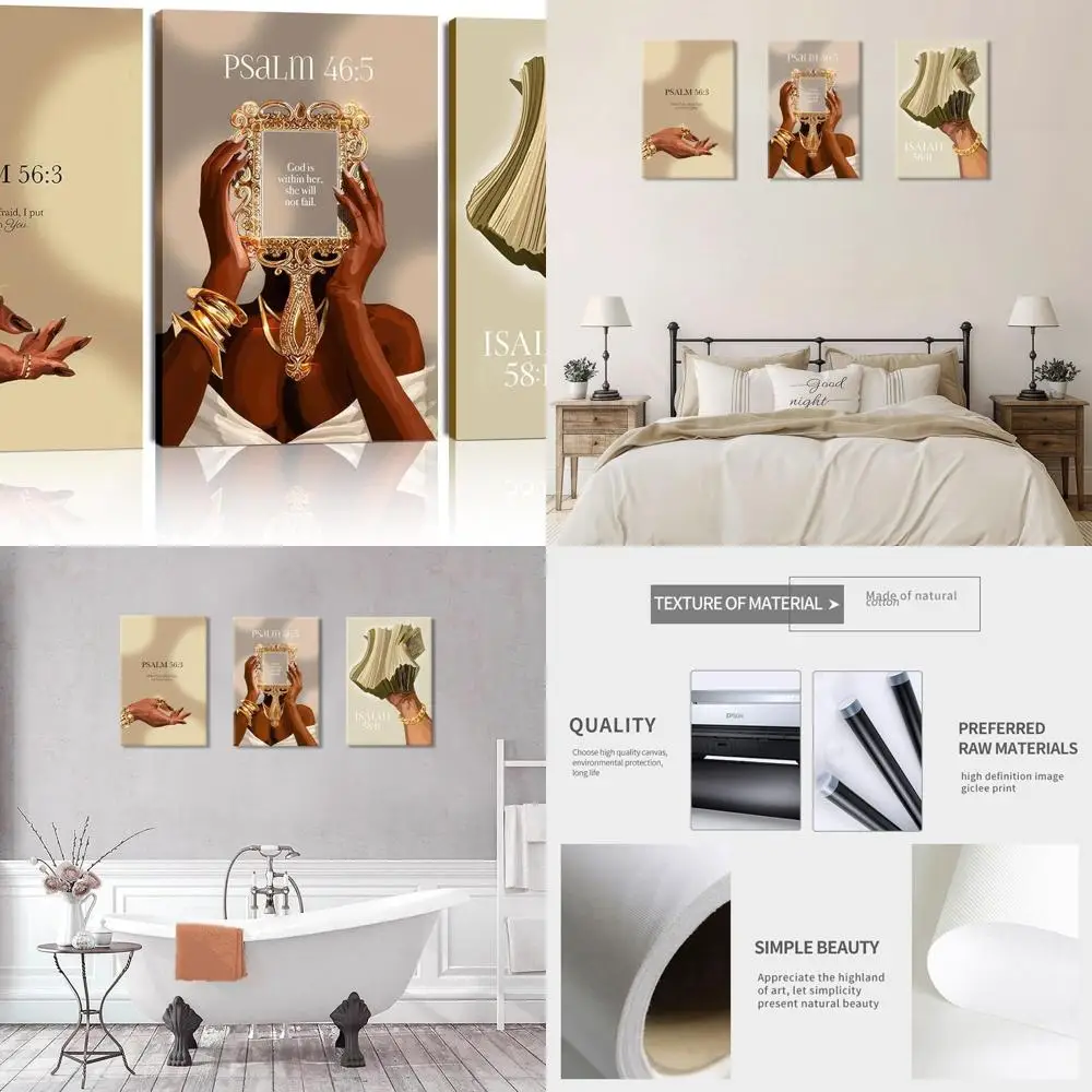 Настенное искусство Funky Black Girl: афроамериканский холст из 3 предметов, вдохновляющие цитаты из Библии, 16x24
Настенное искусство Funky Black Girl: афроамериканский холст из 3 предметов, вдохновляющие цитаты из Библии, 16x24