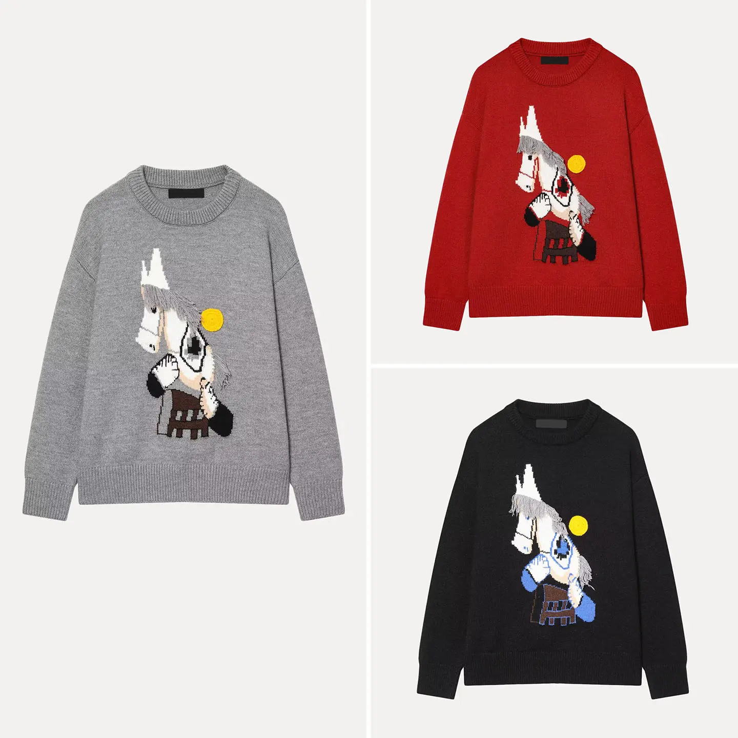 2025 Winter New Sle Women's Knitted Sweater Heavy Embroidery Little Cross Year Clothing New Year's Robe Loose Fit Lon...
2025 Winter New Sle Women's Knitted Sweater Heavy Embroidery Little Cross Year Clothing New Year's Robe Loose Fit Lon...