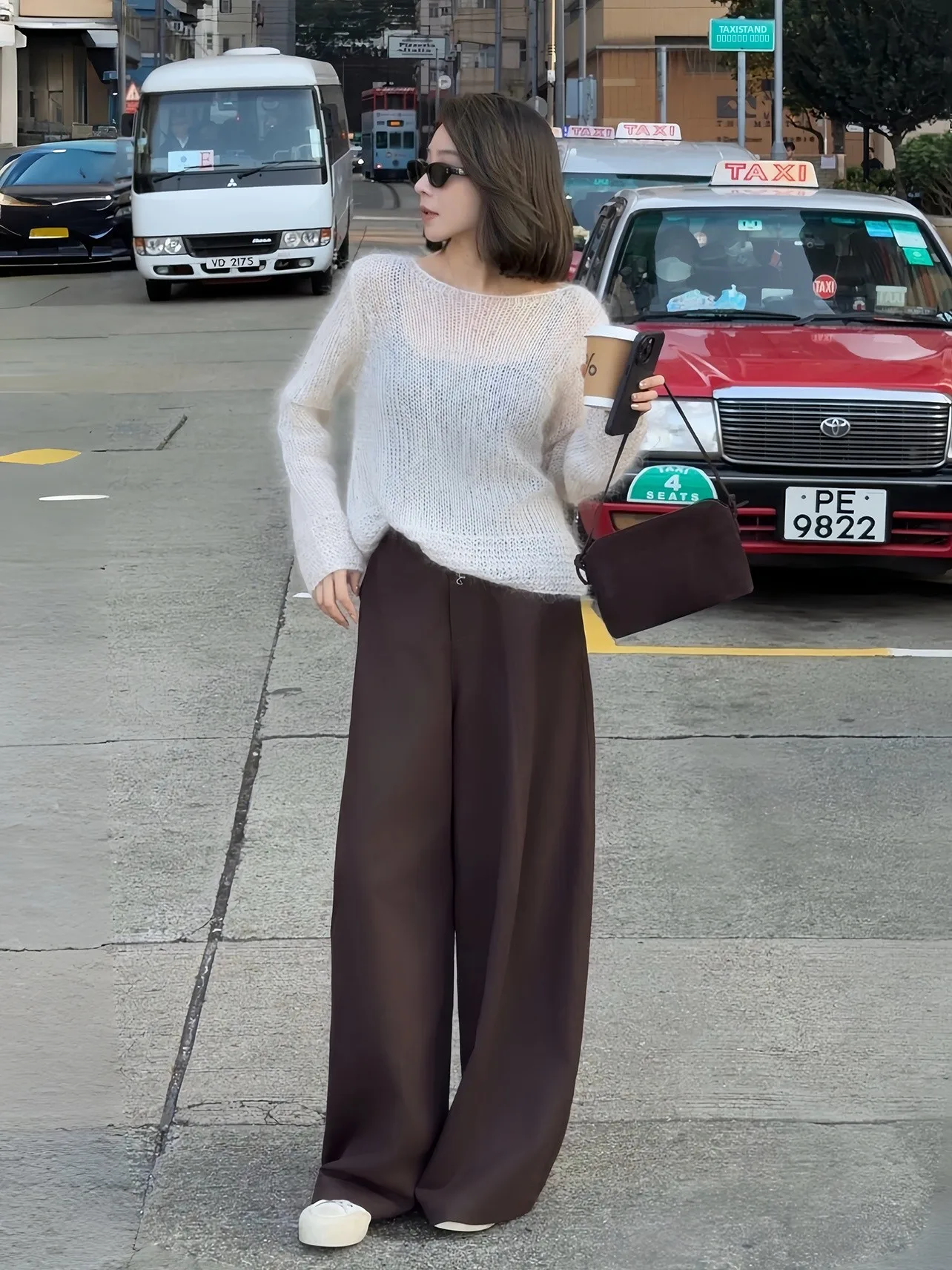 Vintage Sle New mat Loose Fit Coffee Color Casual Pants High Waist Wide Leg Straight Tube Trousers for Women
Vintage Sle New mat Loose Fit Coffee Color Casual Pants High Waist Wide Leg Straight Tube Trousers for Women