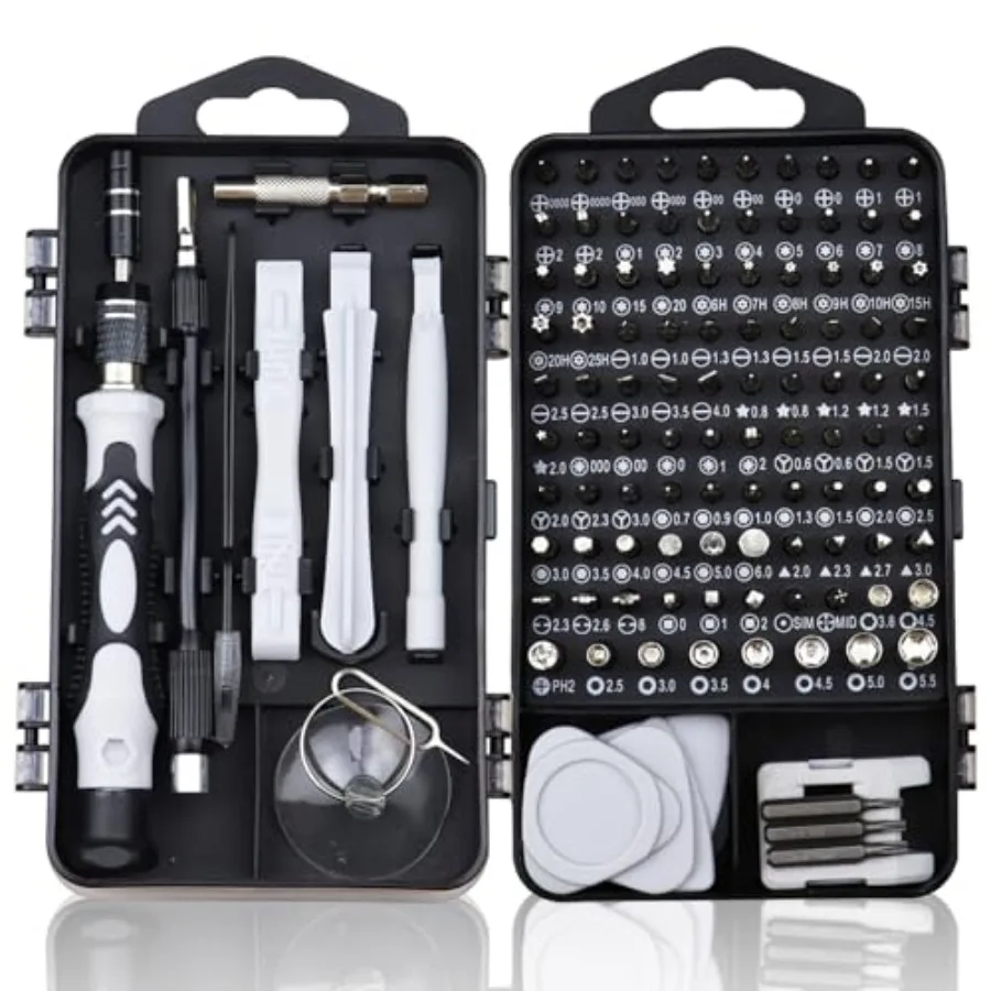 122 in 1 Precision Screwdriver Set Magnetic Professional Computer Repair Tool Kit Small Electronic Screwdriver Set for Phone, P
122 in 1 Precision Screwdriver Set Magnetic Professional Computer Repair Tool Kit Small Electronic Screwdriver Set for Phone, P