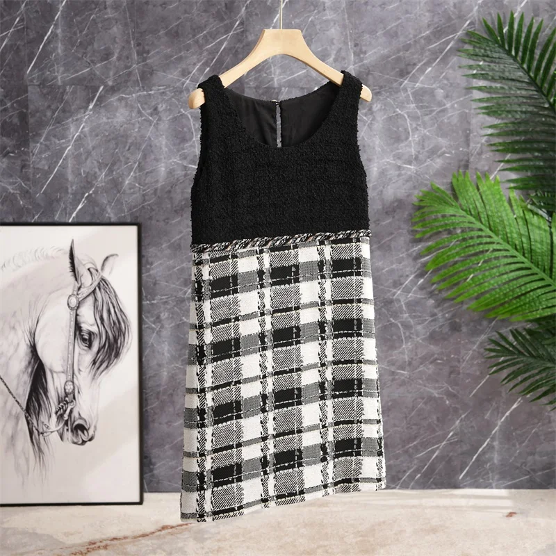 High Waist Plaid Dress without Sleeve Color Block Design Autumn Fashion Ladies' Skirt Nylon Cotton Polyester Blend
High Waist Plaid Dress without Sleeve Color Block Design Autumn Fashion Ladies' Skirt Nylon Cotton Polyester Blend
