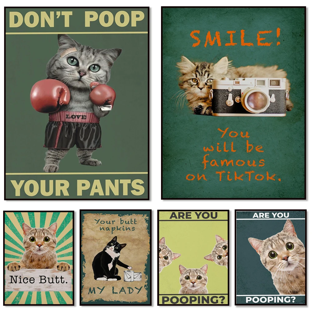 Cat Are You Pooping Funny Cat Bathroom Toilet Wall Toilet Decorations Canvas Print, Funny Kitten, Cat Lover Gifts Nursery Decor
Cat Are You Pooping Funny Cat Bathroom Toilet Wall Toilet Decorations Canvas Print, Funny Kitten, Cat Lover Gifts Nursery Decor