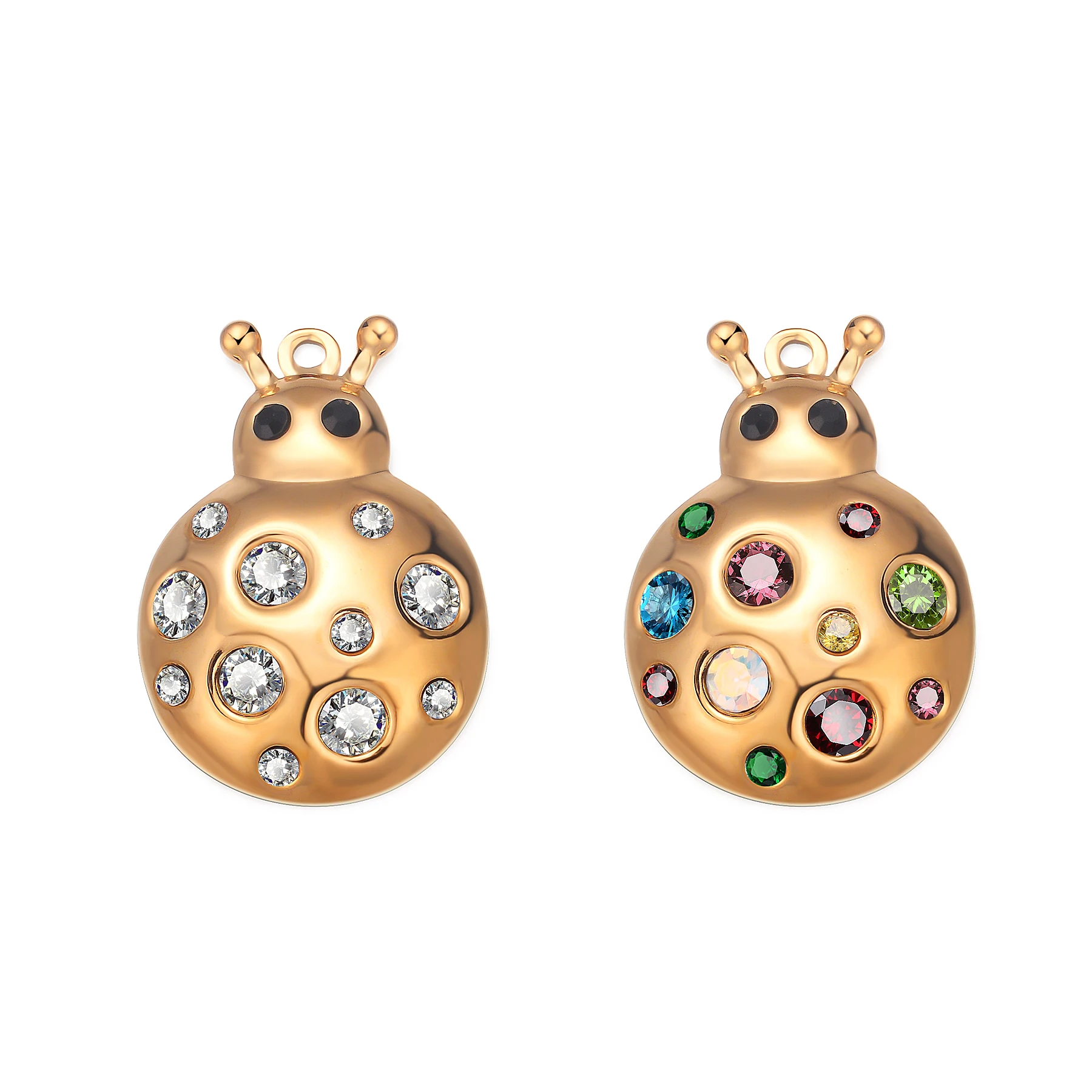 2Pcs Fine Cute Beetle Insect 18K Gold Stainless Steel Charm Pendant for DIY Earrings Bracelet Necklace Keychain Accessories
2Pcs Fine Cute Beetle Insect 18K Gold Stainless Steel Charm Pendant for DIY Earrings Bracelet Necklace Keychain Accessories