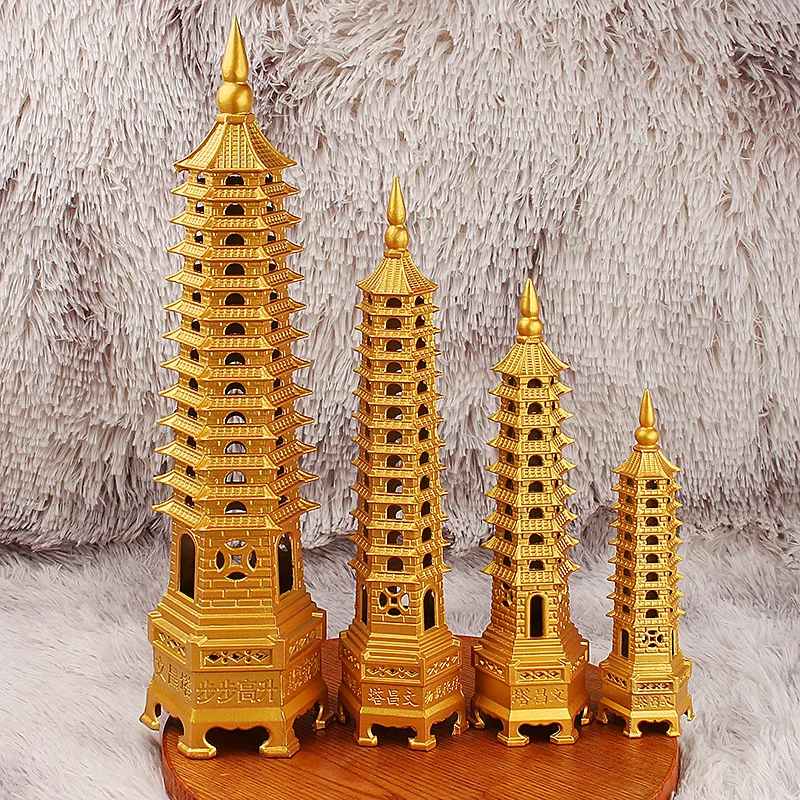 Brass Nine-Layer Thirteen-Layer Wenchang Pagoda Home Office Decoration Gift Copper Desktop Ornament Craft Wholesale
Brass Nine-Layer Thirteen-Layer Wenchang Pagoda Home Office Decoration Gift Copper Desktop Ornament Craft Wholesale