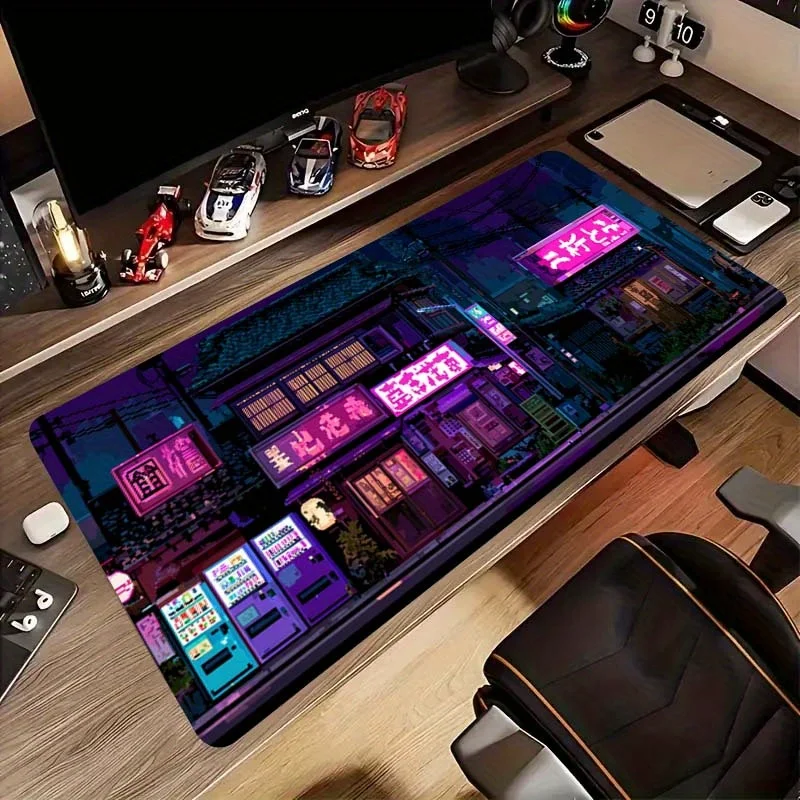 Neon Japanese Arcade Desk Mat Large Gaming Mouse Pad Non-Slip Rubber Base for PC Office Setup
Neon Japanese Arcade Desk Mat Large Gaming Mouse Pad Non-Slip Rubber Base for PC Office Setup