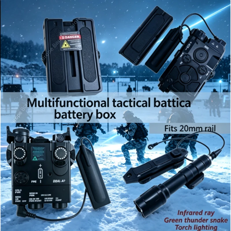 Multi-Mode Green Laser Flashlight, DBAL-A2 OGL PEQ-15 Battery Box, Strobe Light Tail Switch for Outdoor Model Parts
Multi-Mode Green Laser Flashlight, DBAL-A2 OGL PEQ-15 Battery Box, Strobe Light Tail Switch for Outdoor Model Parts