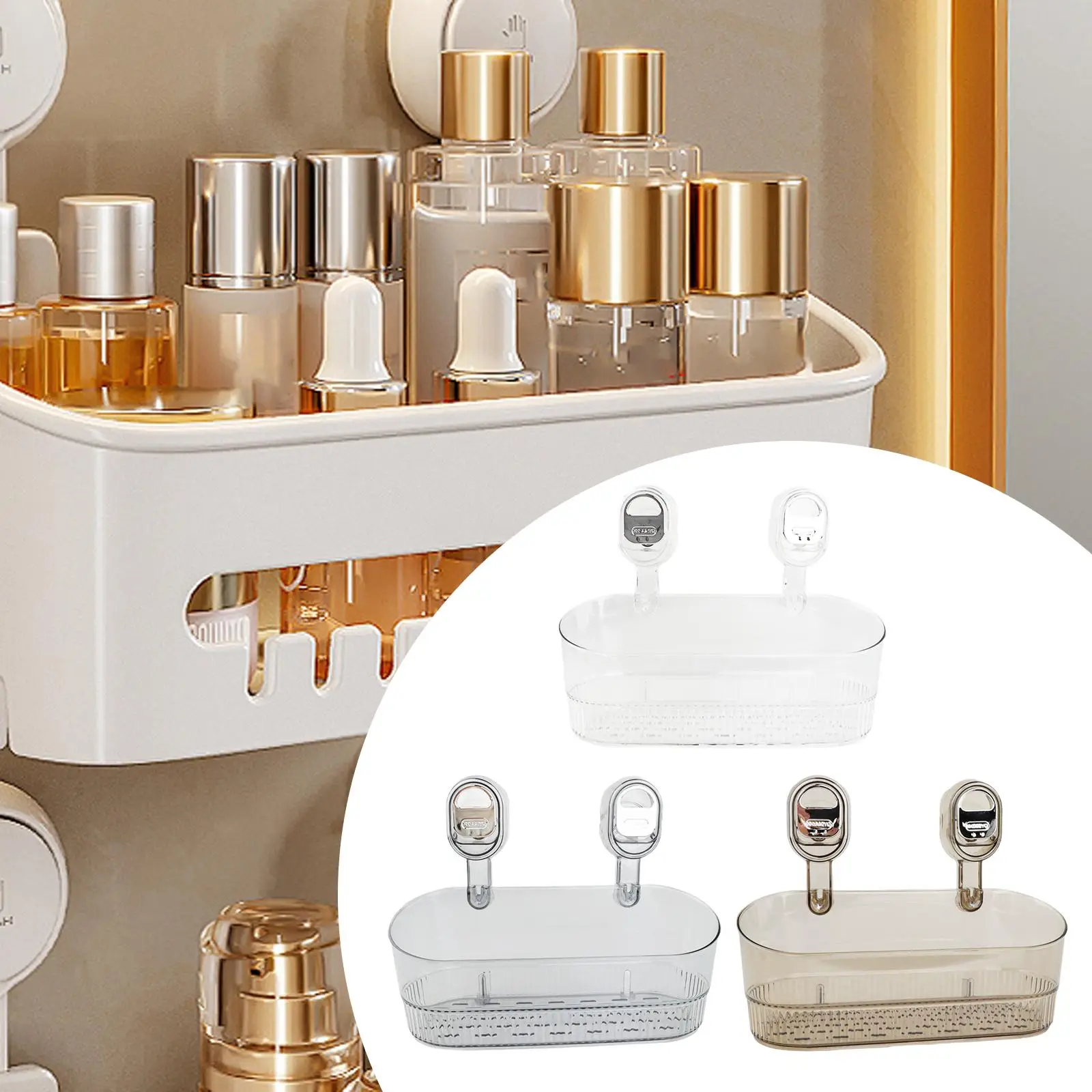 Portable PET Suction Cup Shower Shelf Bathroom Rack Organizer Easy Install for Floor Shelf in Bathroom
Portable PET Suction Cup Shower Shelf Bathroom Rack Organizer Easy Install for Floor Shelf in Bathroom