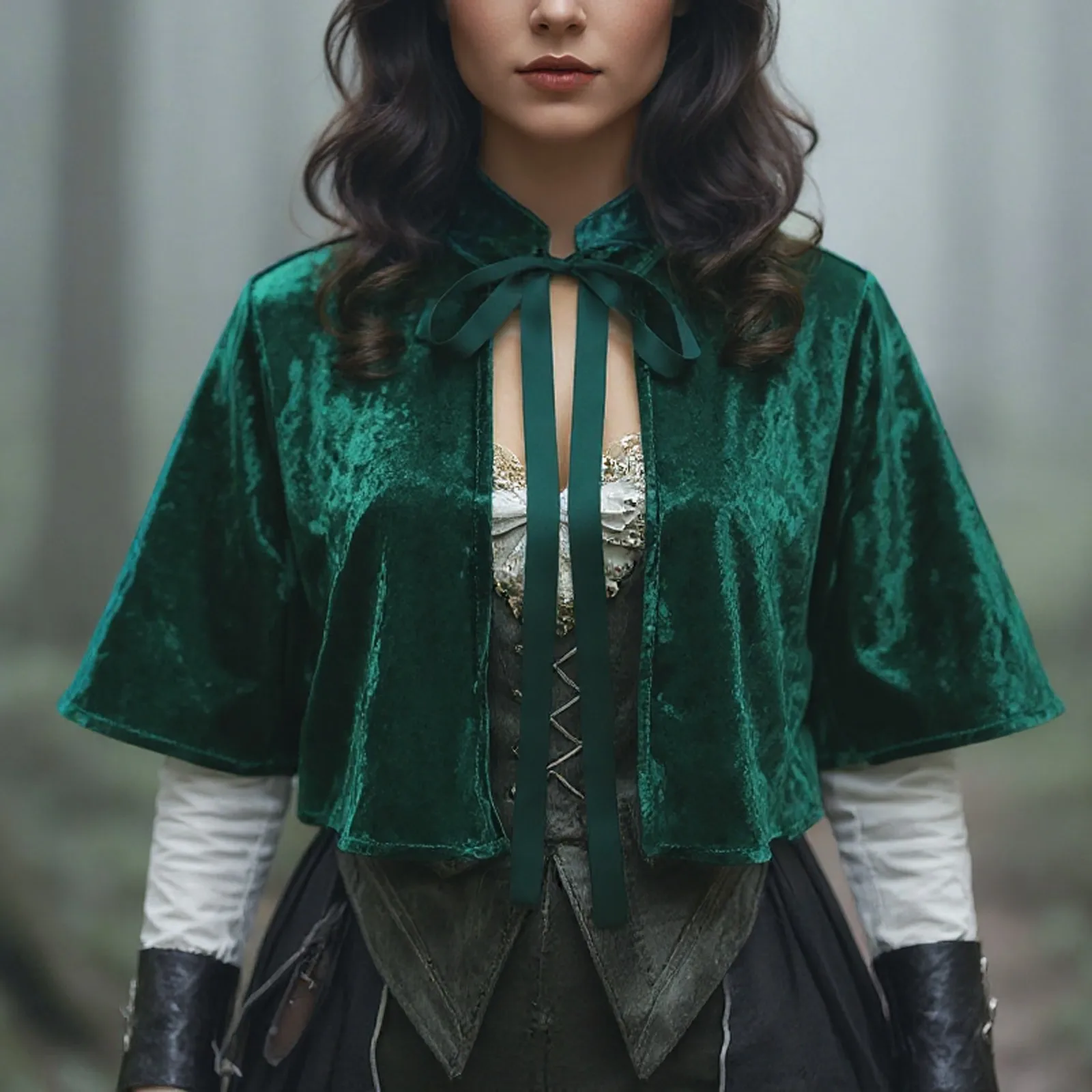 Women Halloween Suit Props Velvet Shawl Vintage Cape Wraps Medieval Renaissance Cospaly Cloak Stage Costume Accessories 할로윈 코스튬
Women Halloween Suit Props Velvet Shawl Vintage Cape Wraps Medieval Renaissance Cospaly Cloak Stage Costume Accessories 할로윈 코스튬