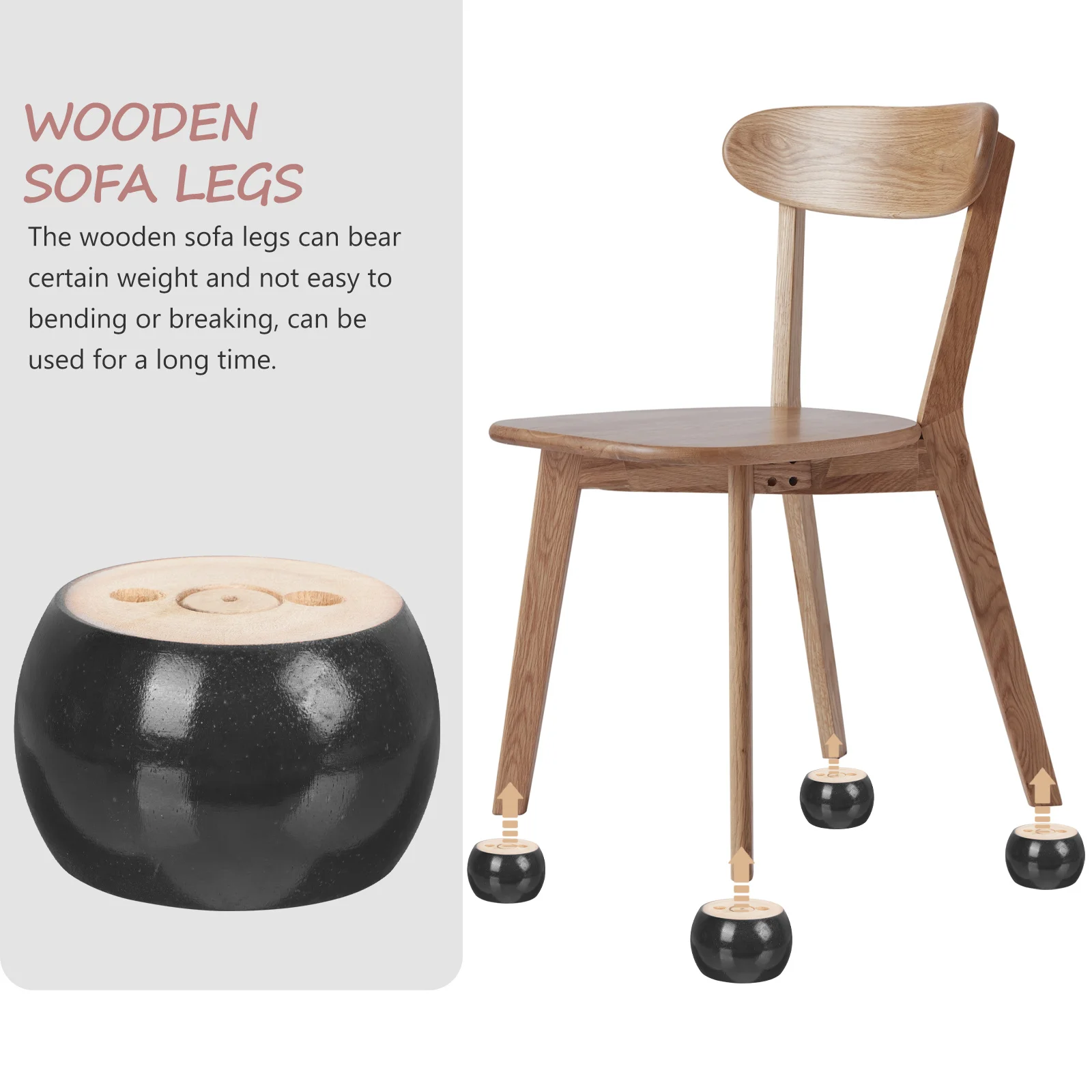 4Pcs Wood Furniture Legs Sofa Replacement Feet Cabinet Table Legs for Couch Chair Dresser Stool Mid Century Modern Design Home
4Pcs Wood Furniture Legs Sofa Replacement Feet Cabinet Table Legs for Couch Chair Dresser Stool Mid Century Modern Design Home