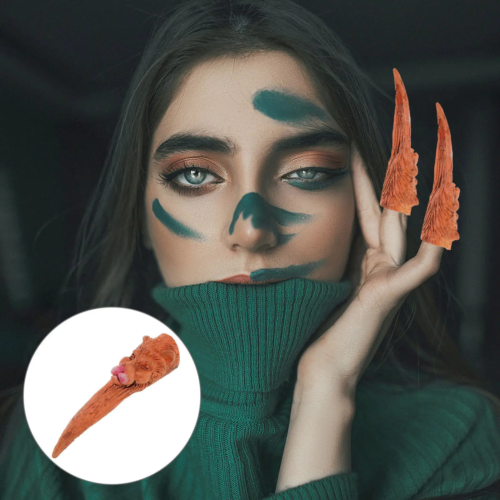 5Pcs Halloween Long Fake Fingernails Rubber Spooky Witch Fingers Cosplay Props Party Decorations Witch Fingers
5Pcs Halloween Long Fake Fingernails Rubber Spooky Witch Fingers Cosplay Props Party Decorations Witch Fingers