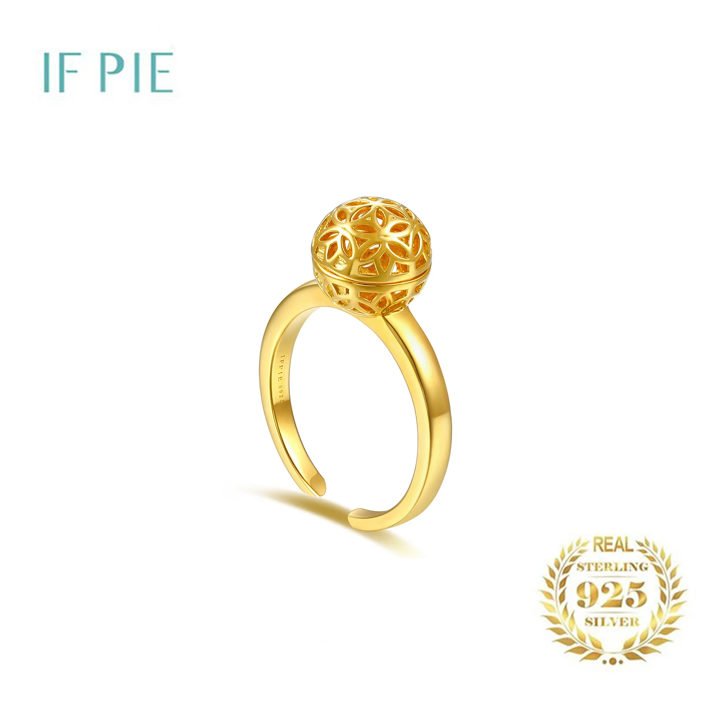 IF PIE The Hollow Out Design Of 10mm Round Beads Can Open The Aromatherapy Rings For Women Jewelry Simple And Advanced Gifts
IF PIE The Hollow Out Design Of 10mm Round Beads Can Open The Aromatherapy Rings For Women Jewelry Simple And Advanced Gifts