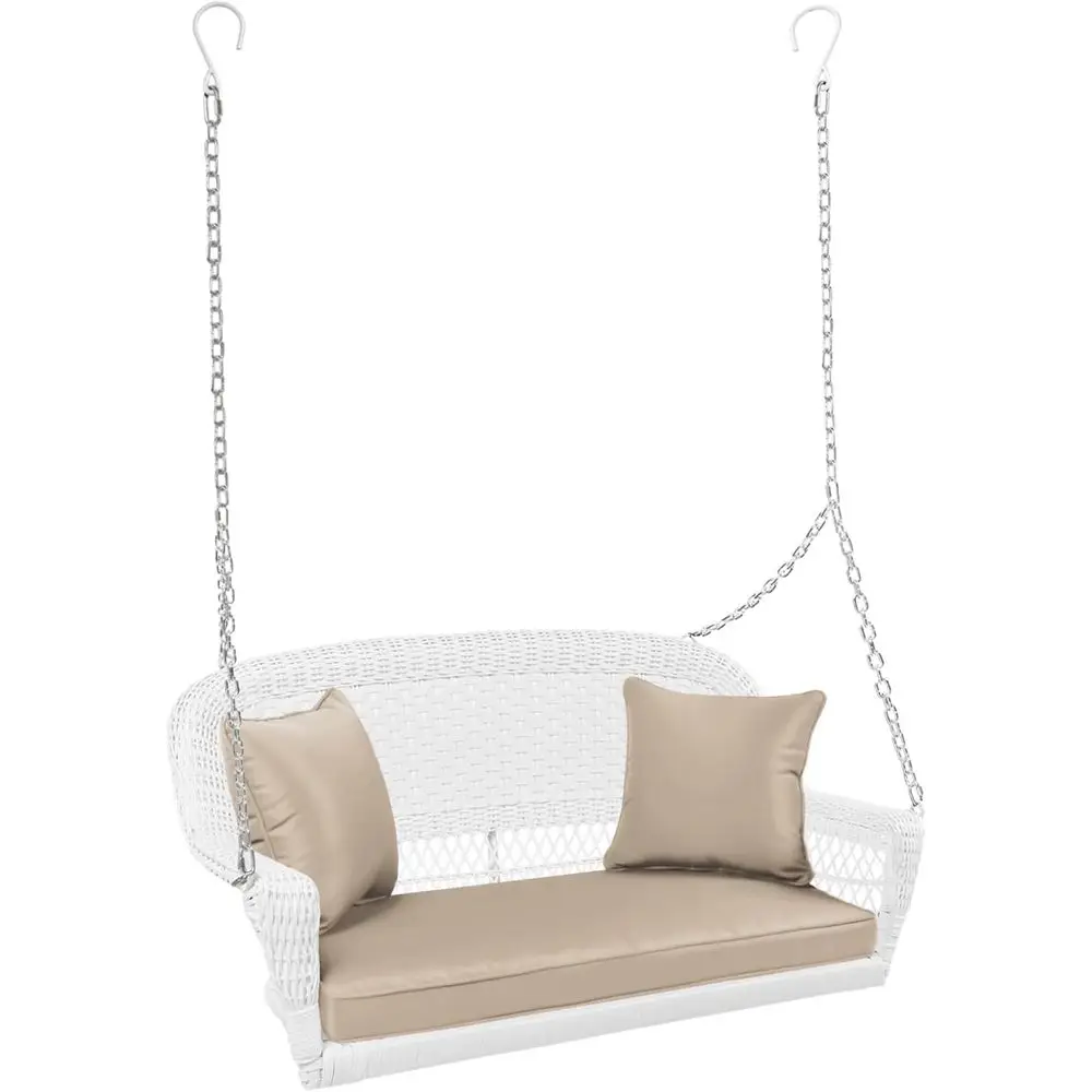 Коричневые мягкие белые плетеные качели для крыльца
Коричневые мягкие белые плетеные качели для крыльца