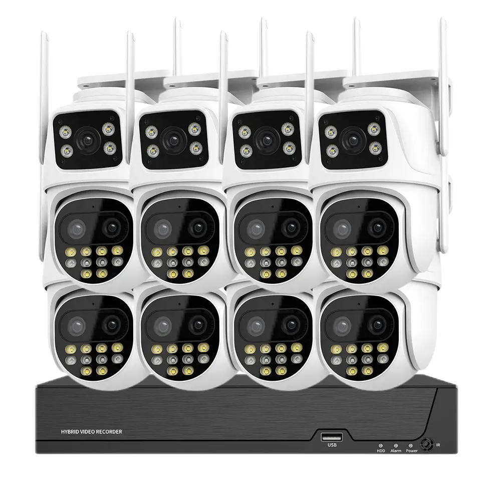 6mp WIFI NVR KITCctv Outdoor Latest Waterproof Security Wifi Camera Kit Surveillance System Dual Lens Wireless Camera Kit
6mp WIFI NVR KITCctv Outdoor Latest Waterproof Security Wifi Camera Kit Surveillance System Dual Lens Wireless Camera Kit