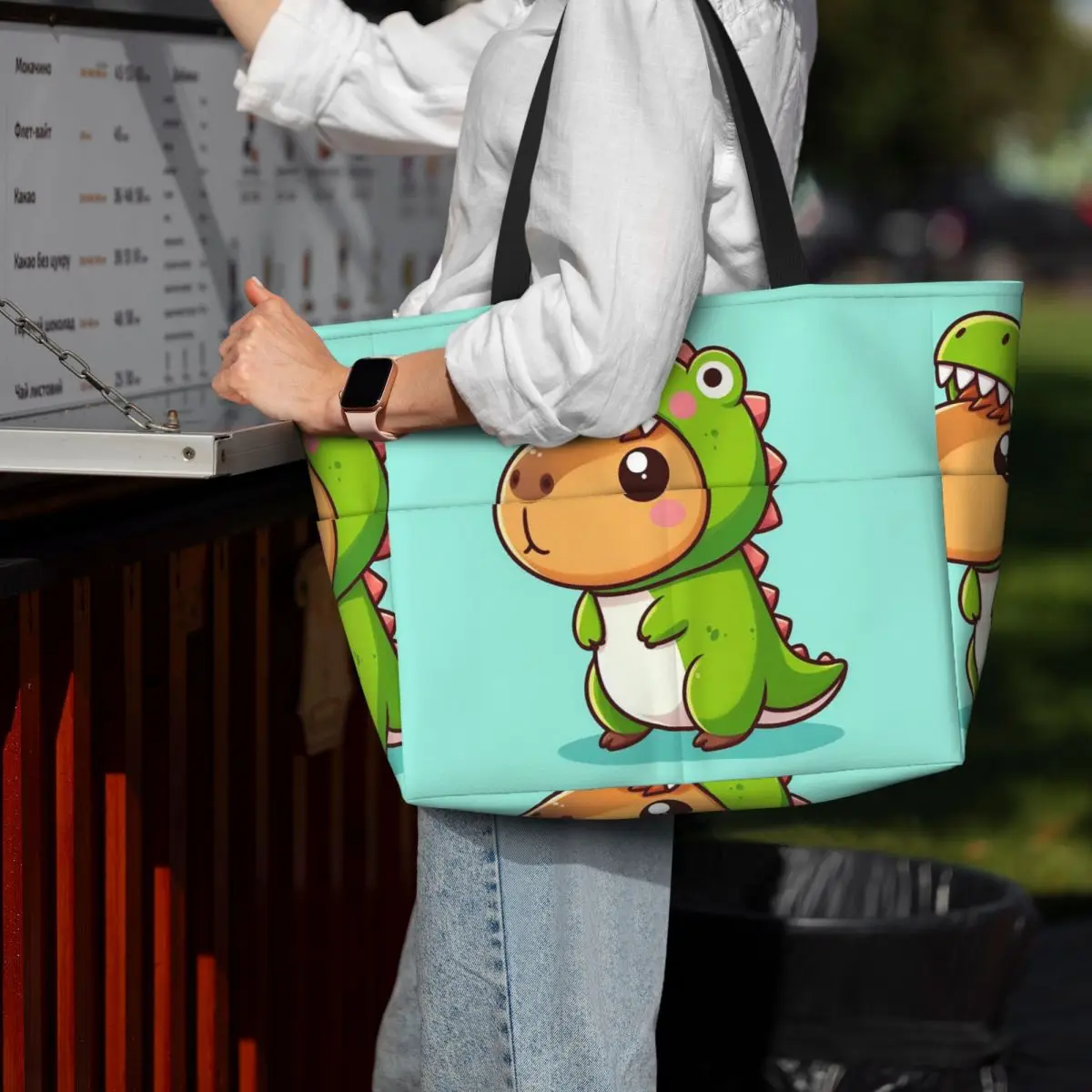 Cute Capybara Loves Bubble Tea Beach Tote Bag Sport Gym Yoga Duffle Large Tote Bag Women Travel Bag Fitness bag
Cute Capybara Loves Bubble Tea Beach Tote Bag Sport Gym Yoga Duffle Large Tote Bag Women Travel Bag Fitness bag
