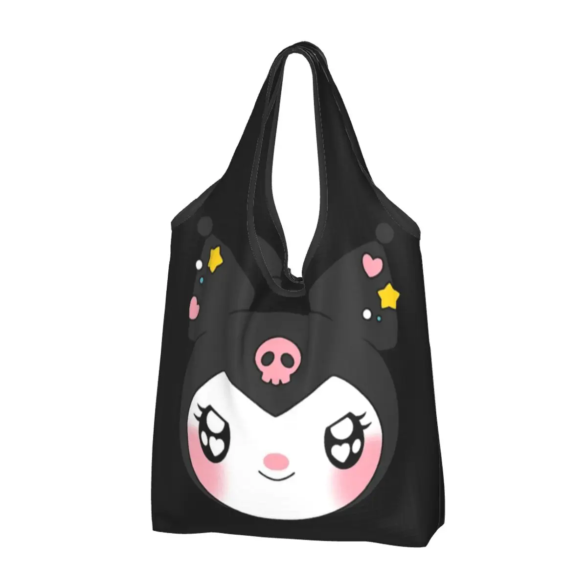 Большие многоразовые сумки для продуктов Kawaii Demon Kuromi, складные сумки для покупок, экологически чистые, моющиеся, легкие
Большие многоразовые сумки для продуктов Kawaii Demon Kuromi, складные сумки для покупок, экологически чистые, моющиеся, легкие