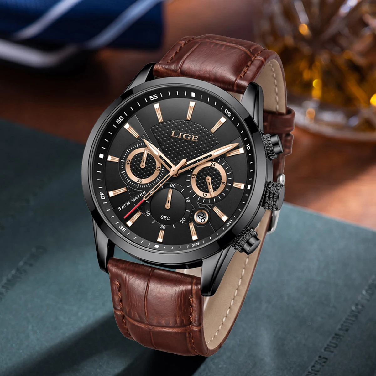 LIGE 2026 Watch Men Fashion Sports Quartz Clocks Mens Watches Top Brand Leather Military Waterproof Date Watch Relogio Masculino
LIGE 2026 Watch Men Fashion Sports Quartz Clocks Mens Watches Top Brand Leather Military Waterproof Date Watch Relogio Masculino