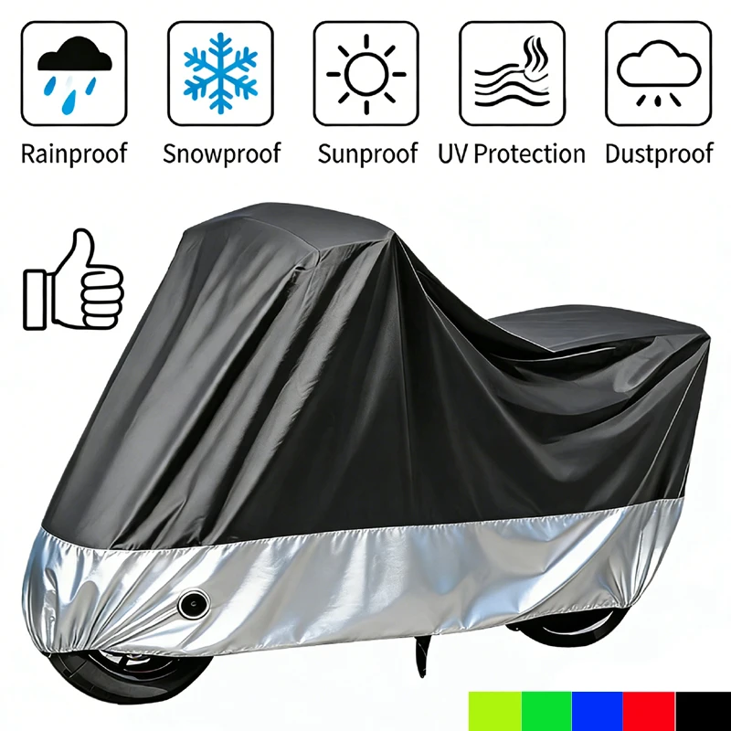 Waterproof All Season 190T Motorcycle Cover Dustproof UV Protection Multiple Colors Sizes M L XL 2XL 3XL 4XL
Waterproof All Season 190T Motorcycle Cover Dustproof UV Protection Multiple Colors Sizes M L XL 2XL 3XL 4XL