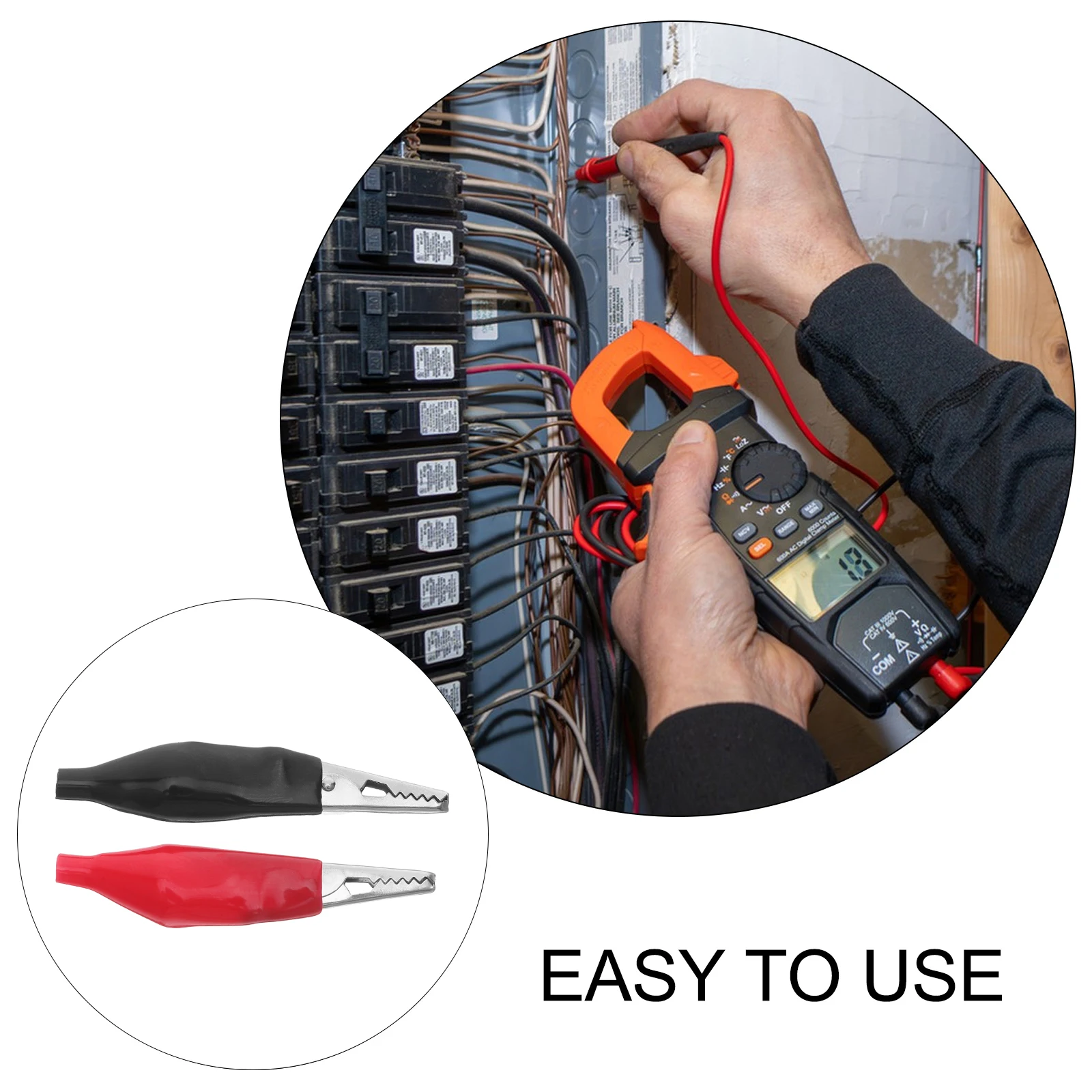 48Pcs Insulated Alligator Clips Electrical Test Clamps Soft Cover Red Black Jumper Clamp DIY Projects Insulated Electric Clips
48Pcs Insulated Alligator Clips Electrical Test Clamps Soft Cover Red Black Jumper Clamp DIY Projects Insulated Electric Clips