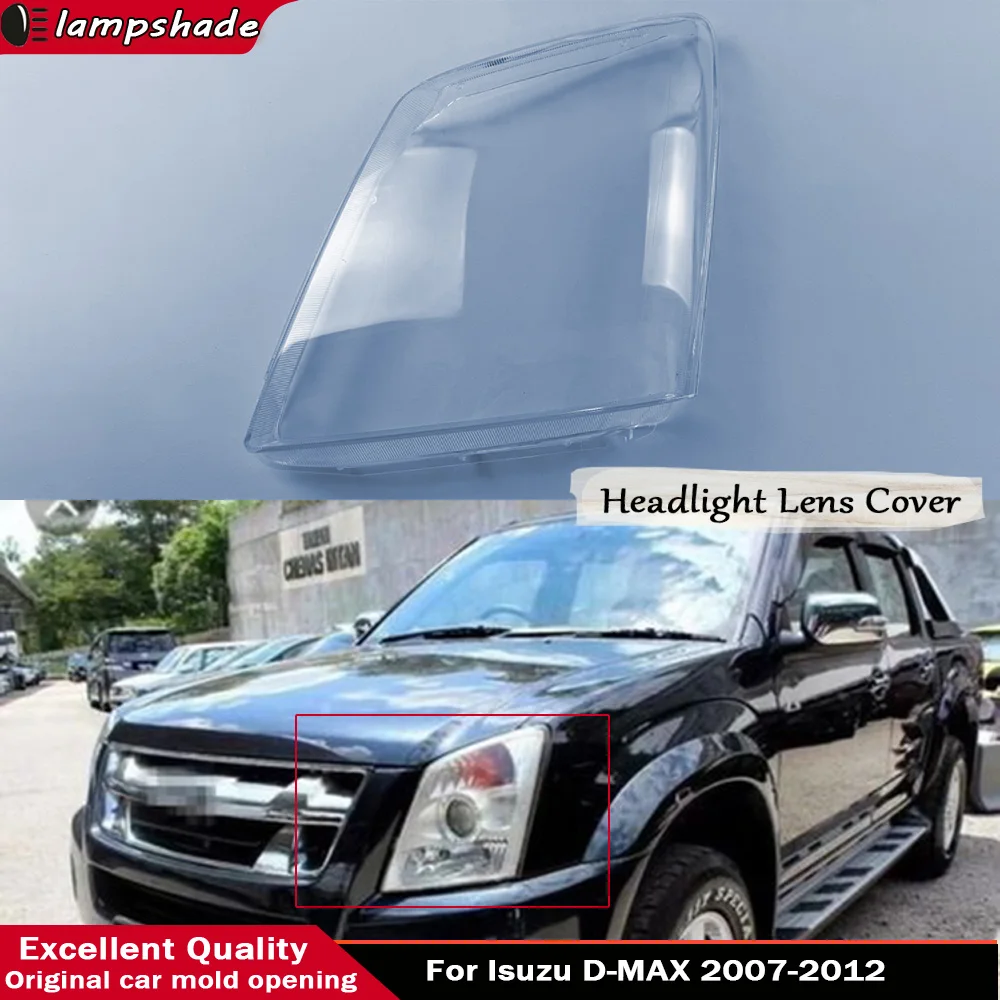 Headlamp Cover Transparent Lamp Shade Headlight Shell Lens Plexiglass Replace Original Lampshade For Isuzu D-MAX 2007 - 2012
Headlamp Cover Transparent Lamp Shade Headlight Shell Lens Plexiglass Replace Original Lampshade For Isuzu D-MAX 2007 - 2012