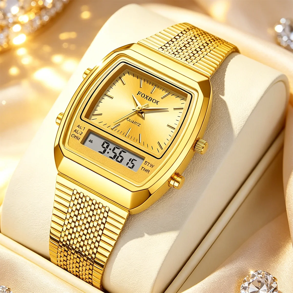 FOXBOX New Men's Luxury Watches Sports Fashion Digital Watches Men Waterproof Luminous Steel Quartz Wristwatches Reloj Hombre
FOXBOX New Men's Luxury Watches Sports Fashion Digital Watches Men Waterproof Luminous Steel Quartz Wristwatches Reloj Hombre