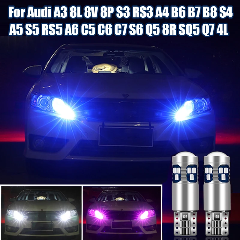 For Audi A3 8L 8V 8P S3 RS3 A4 B6 B7 B8 S4 A5 S5 RS5 A6 C5 C6 C7 S6 Q5 8R SQ5 Q7 4L Car LED Position Parking Light Accessories
For Audi A3 8L 8V 8P S3 RS3 A4 B6 B7 B8 S4 A5 S5 RS5 A6 C5 C6 C7 S6 Q5 8R SQ5 Q7 4L Car LED Position Parking Light Accessories