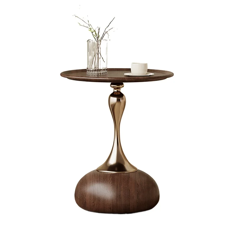 Walnut antique retro sofa side cabinet small round table living room corner bedside table
Walnut antique retro sofa side cabinet small round table living room corner bedside table