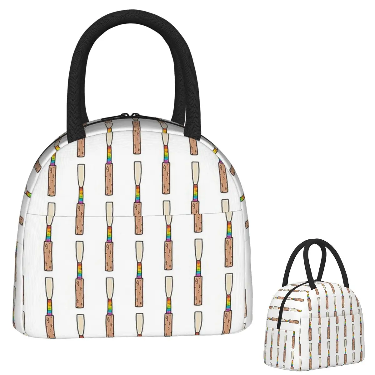 Rainbow Oboe Reed Lunch Bags Insulated Bento Box Portable Lunch Tote Resuable Picnic Bags Thermal Bag for Woman Kids Travel
Rainbow Oboe Reed Lunch Bags Insulated Bento Box Portable Lunch Tote Resuable Picnic Bags Thermal Bag for Woman Kids Travel
