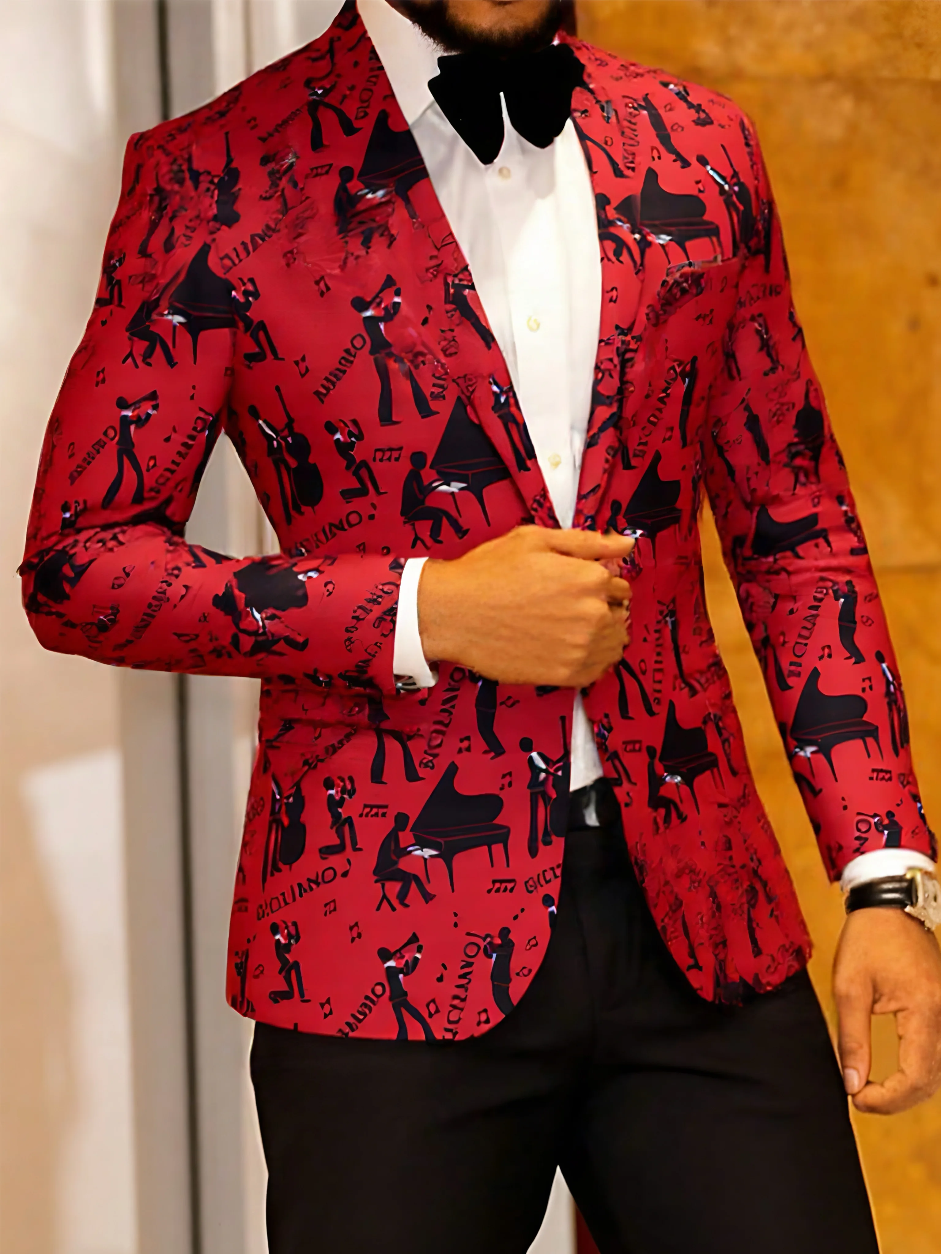 Mens Blazer Printed Suit Jacket 1 Button Slim Fit Floral Dinner Sport Coat Blazers
Mens Blazer Printed Suit Jacket 1 Button Slim Fit Floral Dinner Sport Coat Blazers