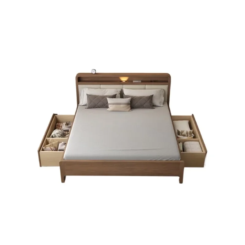 Solid wood storage bed, modern simple storage air pressure bed 1.8 master bedroom double
Solid wood storage bed, modern simple storage air pressure bed 1.8 master bedroom double