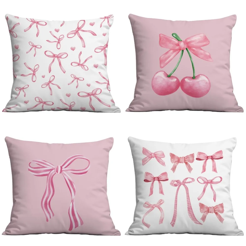 Delicate Pink Bow Cherry Pillowcase Short Plush Soft Sofa Cushion Cover Printed Pattern 45cm/18in Pillow Case for Kids Girls
Delicate Pink Bow Cherry Pillowcase Short Plush Soft Sofa Cushion Cover Printed Pattern 45cm/18in Pillow Case for Kids Girls