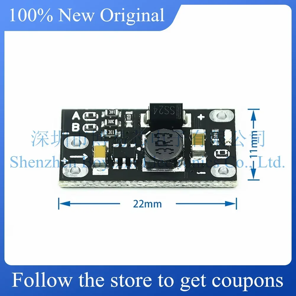 3.7V to 12V mini DC-DC boost module, support 5V/8V/9V/12V output, lithium battery boost
3.7V to 12V mini DC-DC boost module, support 5V/8V/9V/12V output, lithium battery boost