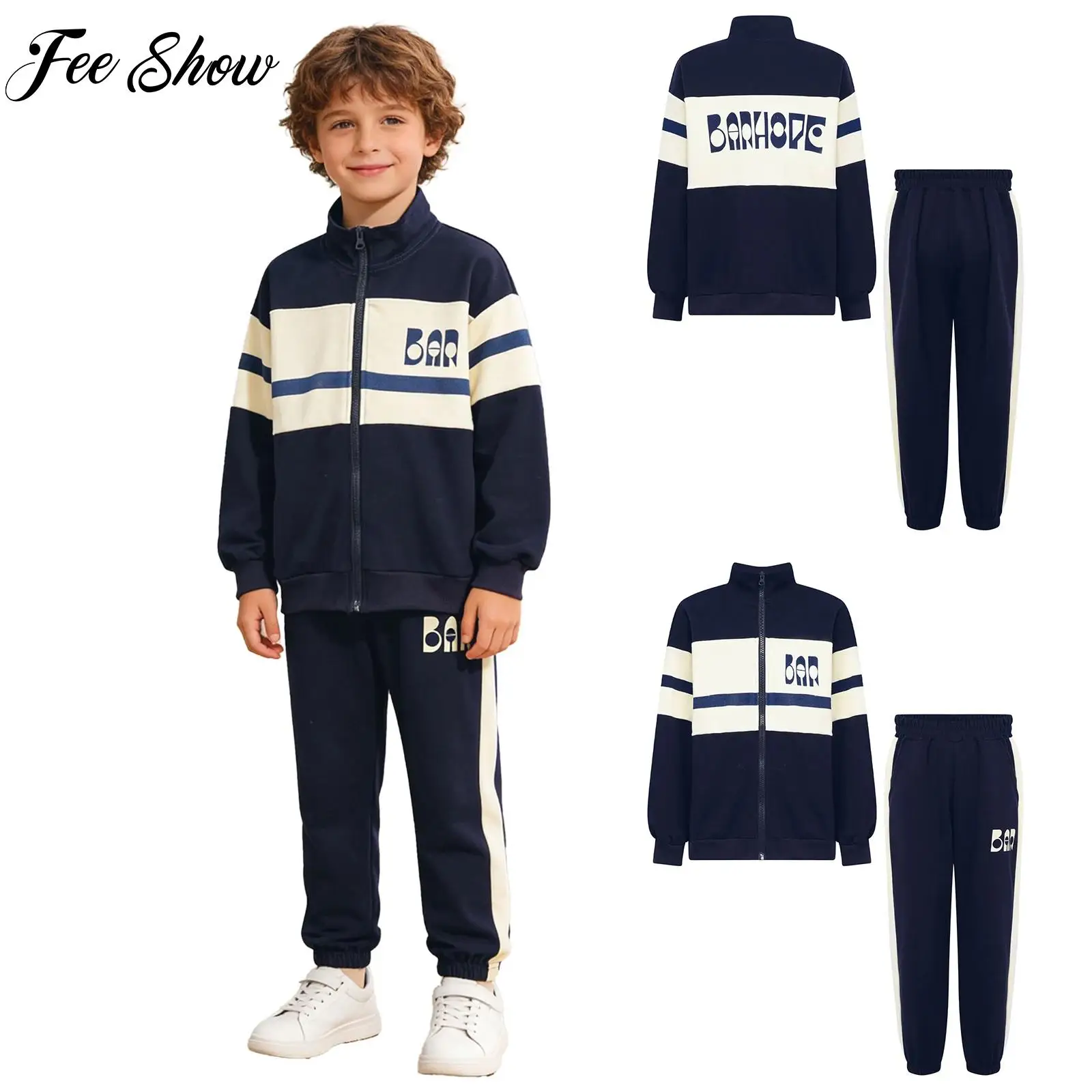 Boys Basketball Sports Outfit Tracksuit Long Sleeve Zipper Jacket with Sweatpants Set for Workout Exercise Running Casual Outfit
Boys Basketball Sports Outfit Tracksuit Long Sleeve Zipper Jacket with Sweatpants Set for Workout Exercise Running Casual Outfit