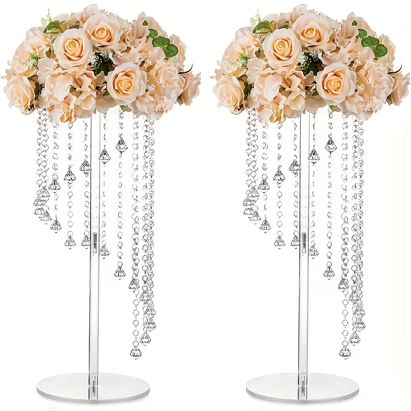 2pcs 23.6 Inch High Acrylic Vase Wedding Decoration for Crystal Dining Table Decoration - Elegant Geometric Flowers for Party Dining Tables, Christmas And Halloween Decorations
2pcs 23.6 Inch High Acrylic Vase Wedding Decoration for Crystal Dining Table Decoration - Elegant Geometric Flowers for Party Dining Tables, Christmas And Halloween Decorations