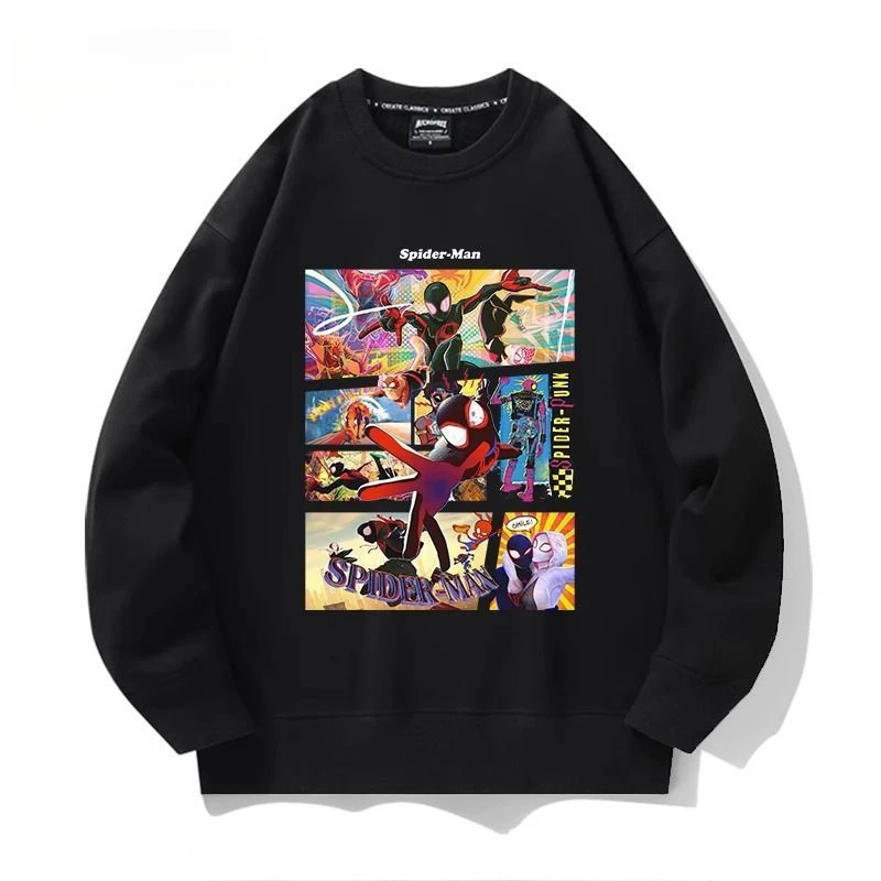 Marvel The Avengers Spiderman pure cotton autumn and winter plus velvet couple versatile casual round neck pullover sweatshirt
Marvel The Avengers Spiderman pure cotton autumn and winter plus velvet couple versatile casual round neck pullover sweatshirt