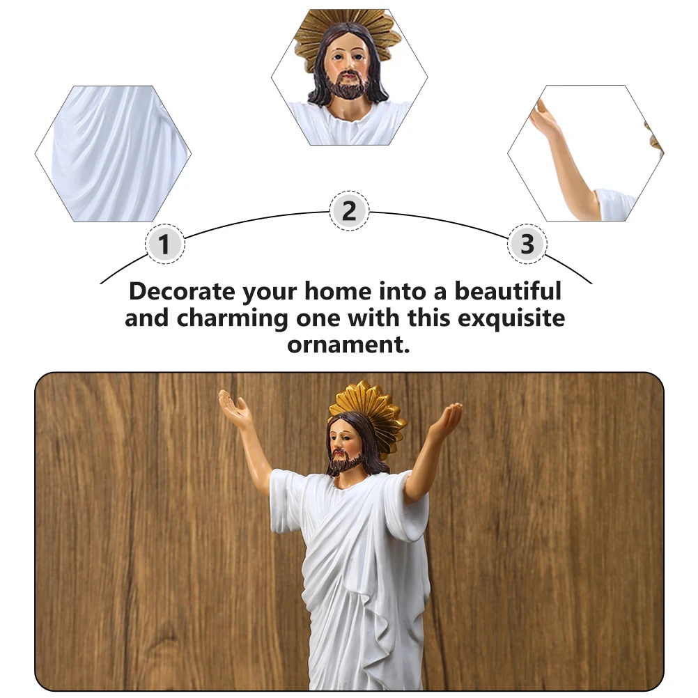 Jesus Rebirth Resin Decor Exquisite Home nament Lifelike Compact Adornment Desktop Easter Jesus Adornment Easter Holy Item
Jesus Rebirth Resin Decor Exquisite Home nament Lifelike Compact Adornment Desktop Easter Jesus Adornment Easter Holy Item