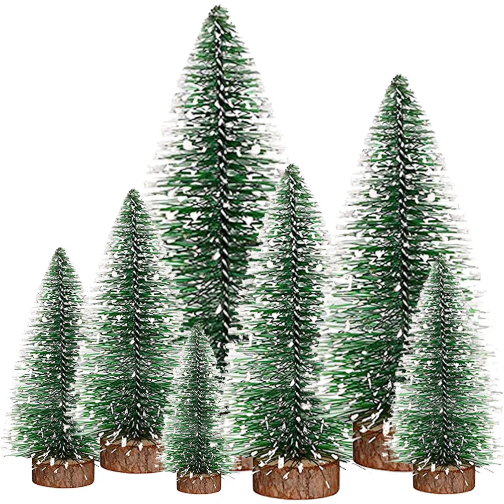 7Pcs Mini Xmas Tree Decor Frosted Artificial Pine Trees Wooden Base Home Festival Scene Table Display Mini Christmas Tree
7Pcs Mini Xmas Tree Decor Frosted Artificial Pine Trees Wooden Base Home Festival Scene Table Display Mini Christmas Tree