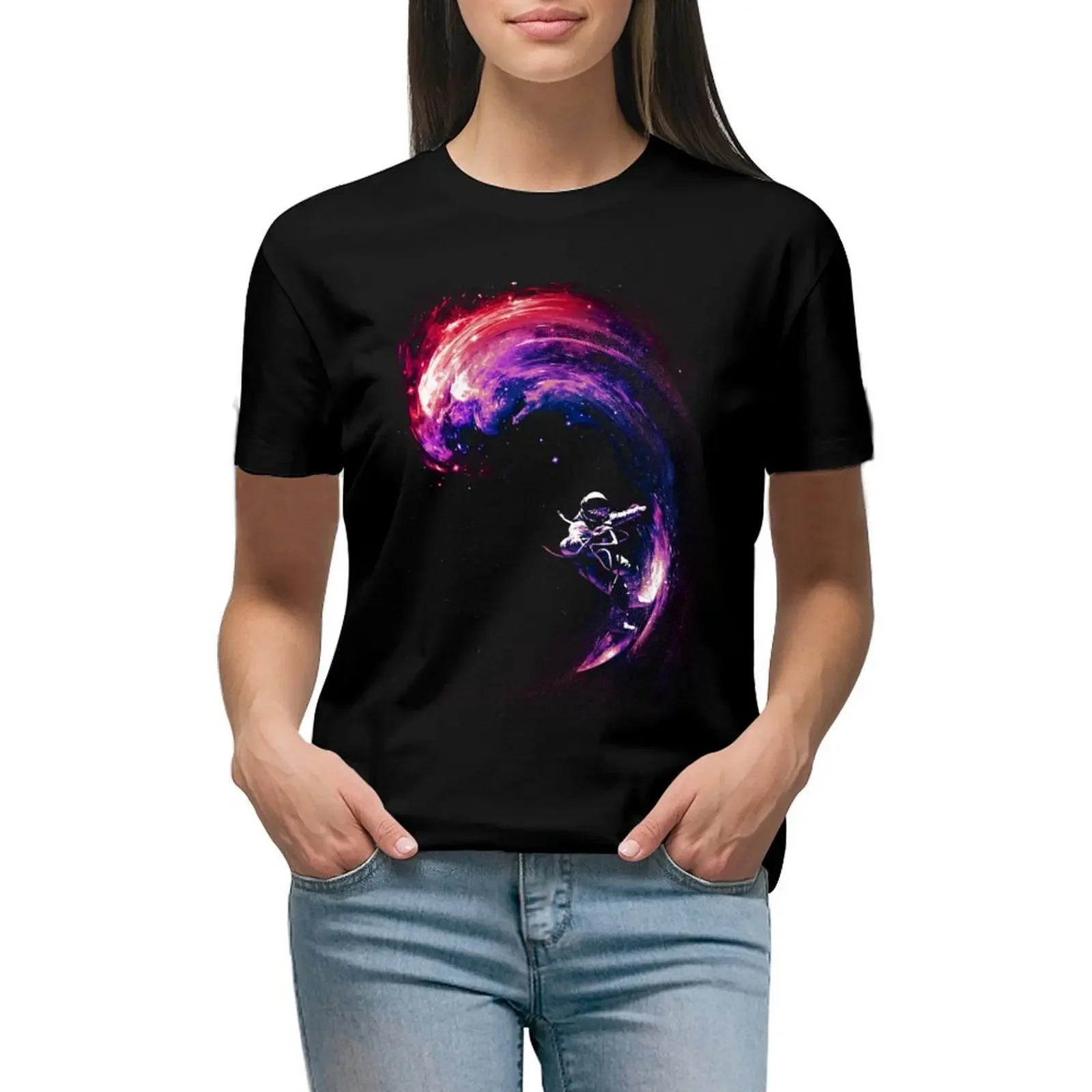 Space Surfing II T-Shirt cute tops animal print shirt for girls female t shirts for Women loose fit
Space Surfing II T-Shirt cute tops animal print shirt for girls female t shirts for Women loose fit