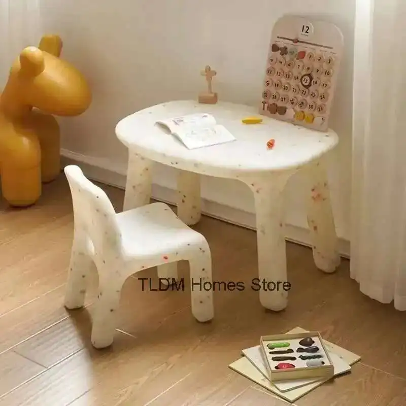 Plastic Study Table and Chairs Set for Kids Table Chair Stool Kindergarten Plastic Children Strong Durable Tables Furniture
Plastic Study Table and Chairs Set for Kids Table Chair Stool Kindergarten Plastic Children Strong Durable Tables Furniture