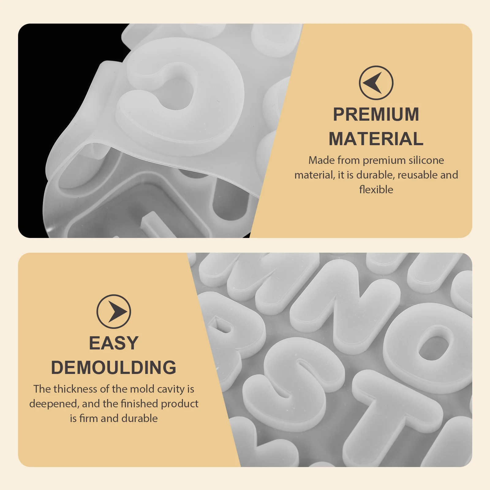 Creative Alphabet Silicone Mold for DIY Pendant Keychain Earring Craft Making Letter Molds Jewelry Handmade Supplies
Creative Alphabet Silicone Mold for DIY Pendant Keychain Earring Craft Making Letter Molds Jewelry Handmade Supplies