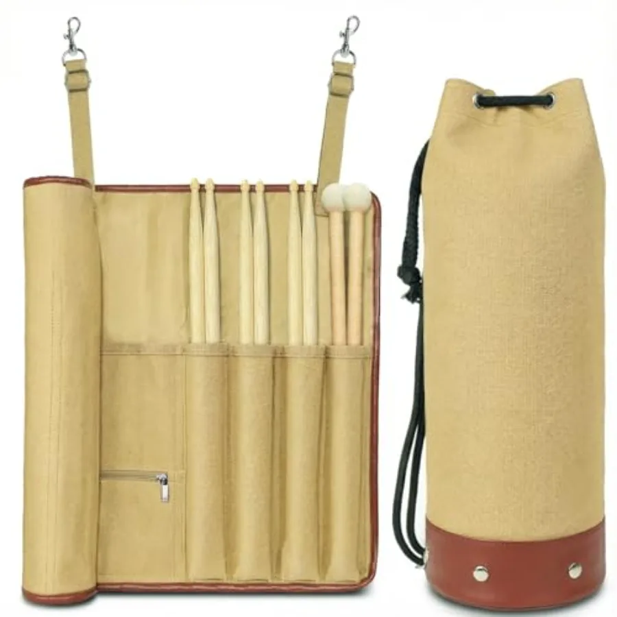 Портативная винтажная сумка для барабанных палочек с наплечным ремнем для начинающих барабанщиков, цвет хаки
Портативная винтажная сумка для барабанных палочек с наплечным ремнем для начинающих барабанщиков, цвет хаки