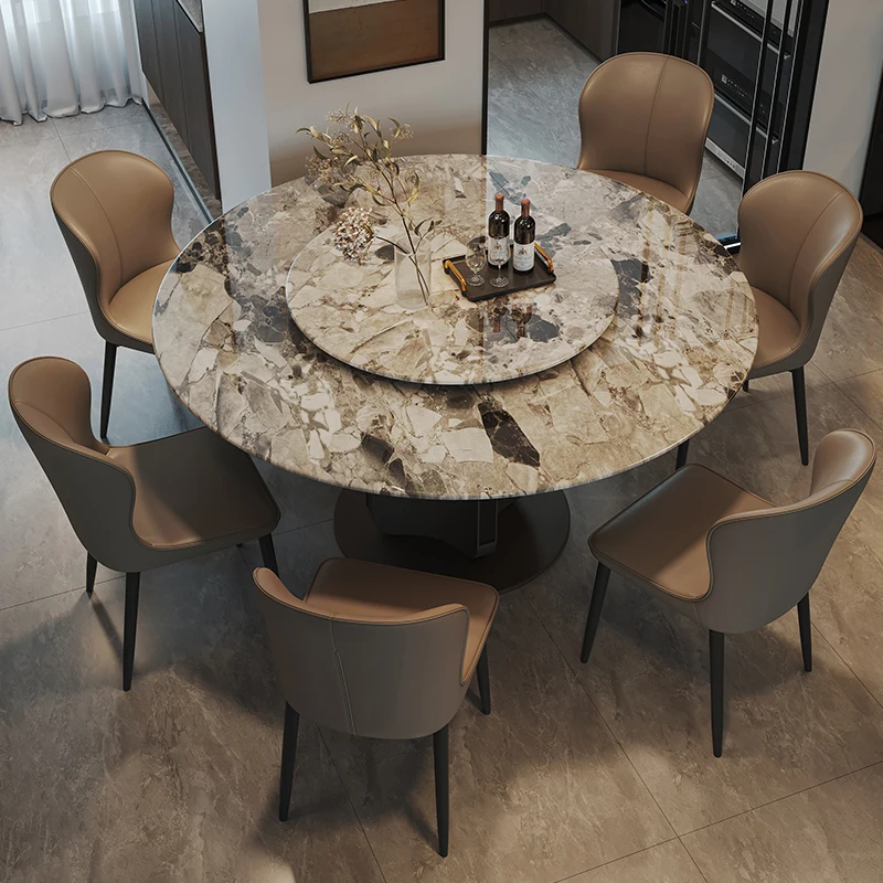 Marble Round Restaurant Table Light Luxury Simple Serving Modern Dining Table Set Snack Living Room Muebles De Cocina Furniture
Marble Round Restaurant Table Light Luxury Simple Serving Modern Dining Table Set Snack Living Room Muebles De Cocina Furniture